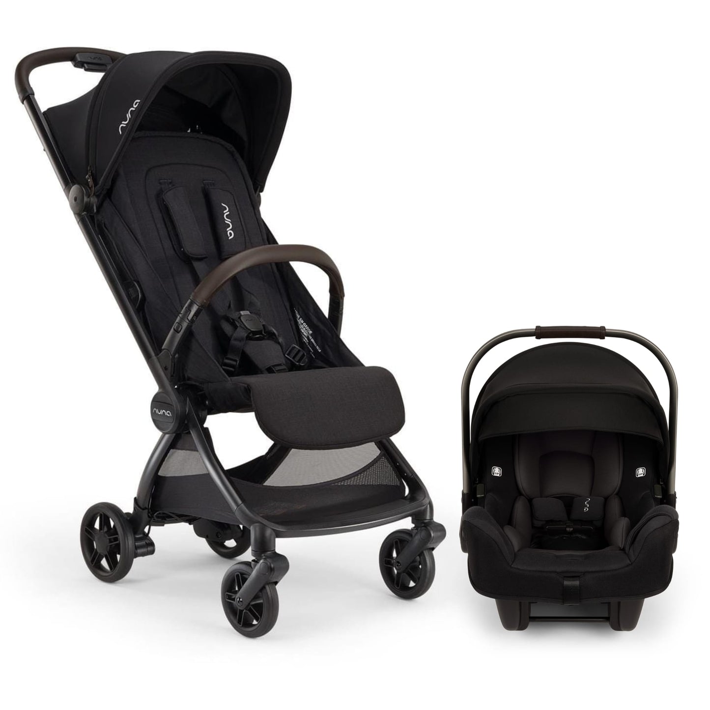 Nuna VIAA cabn + PIPA RX Travel System Bundle - Caviar
