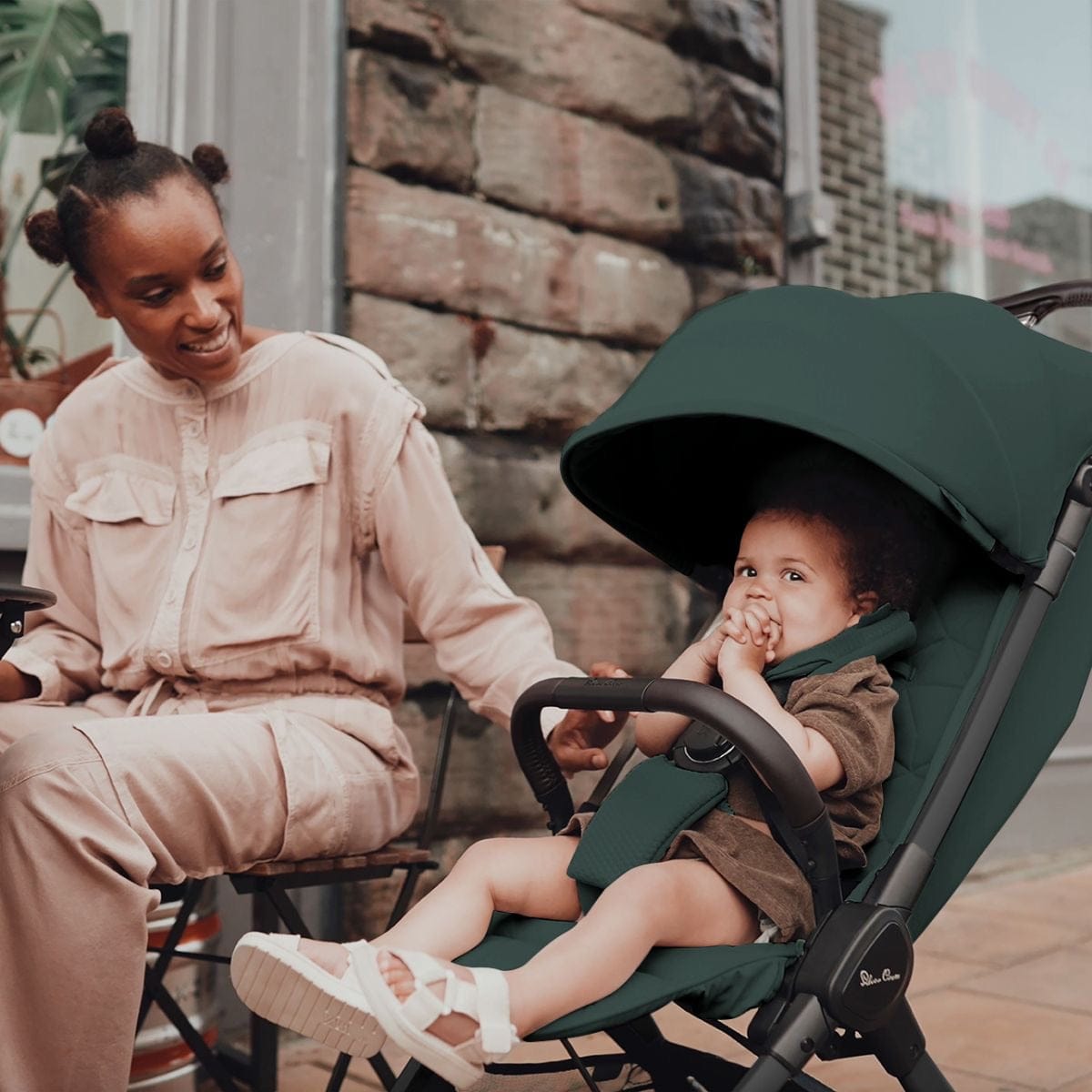 green nuna stroller Silver Cross Clic Compact Stroller + Nuna PIPA RX Travel System Bundle