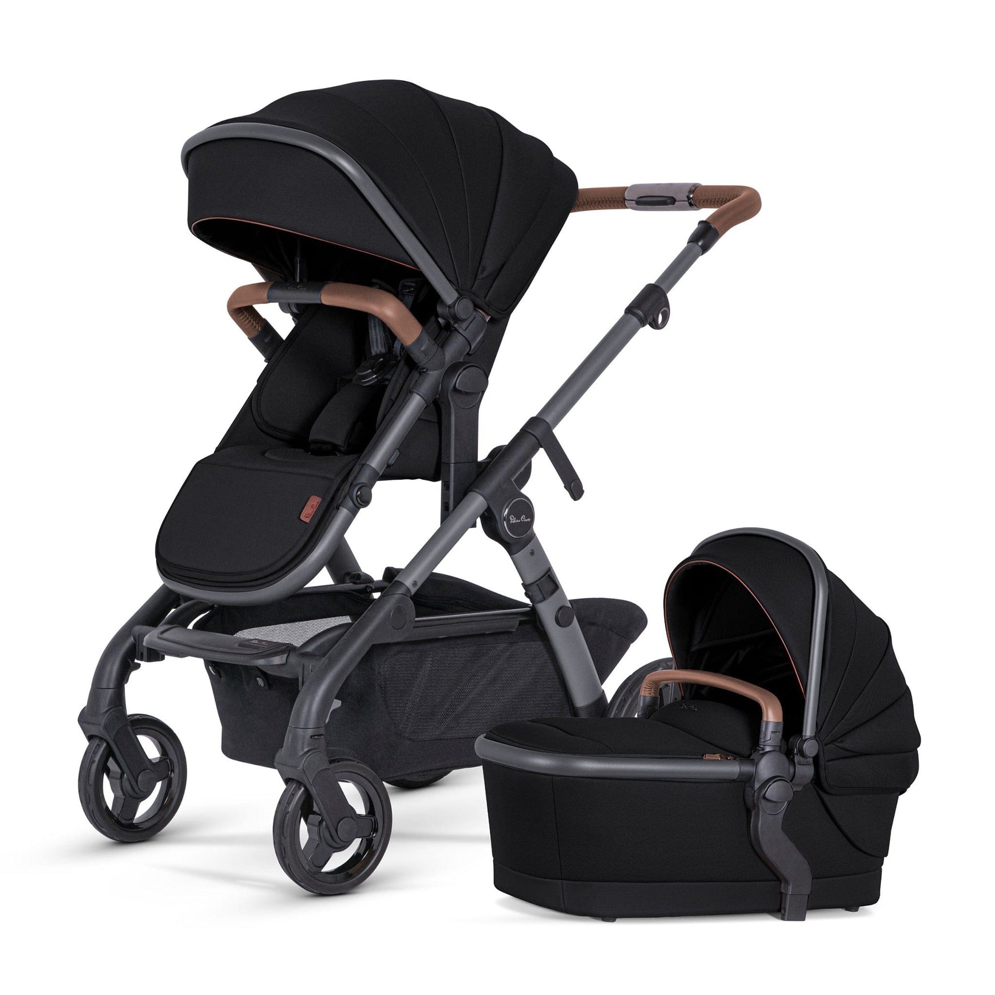 sit and stand eclipse double stroller Silver Cross Wave 3 Complete Single-to-Double Stroller