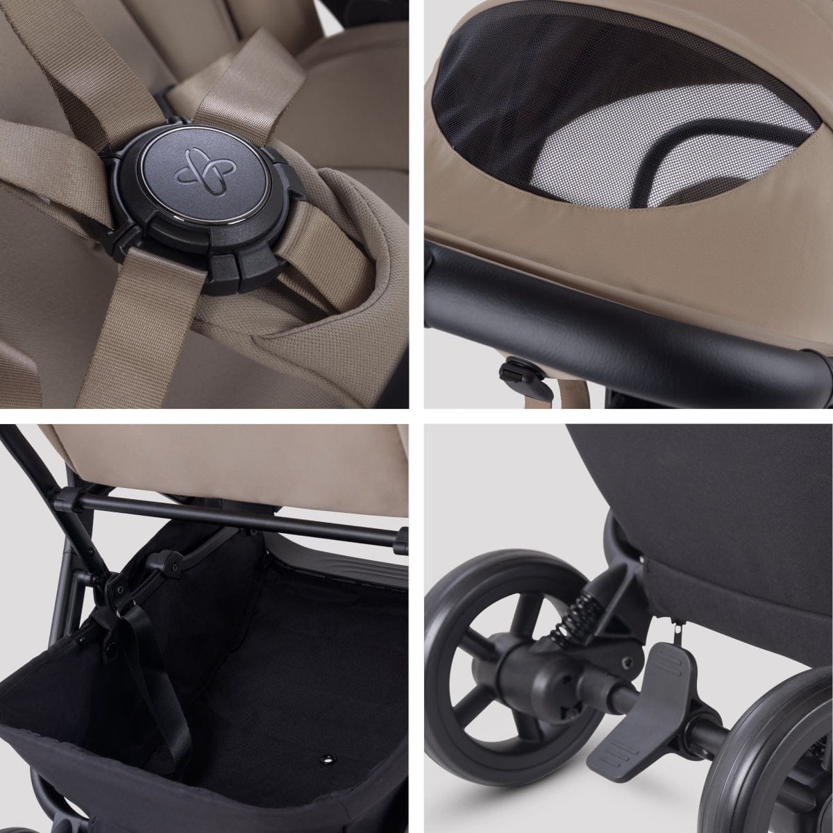 Silver Cross Nia Compact Travel Stroller - Champagne - SX2347-CPUC