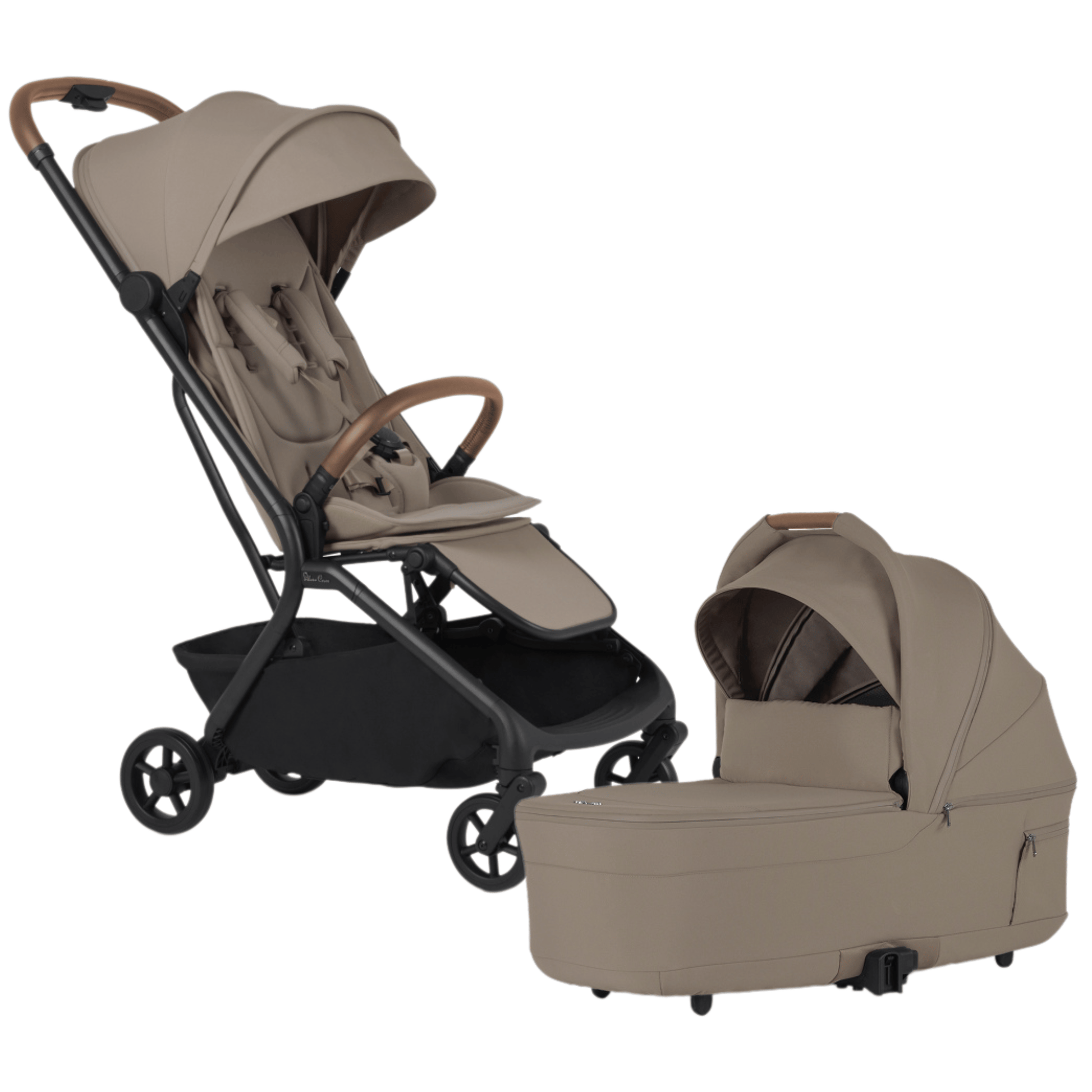 Silver Cross Nia Compact Travel Stroller + Bassinet Bundle