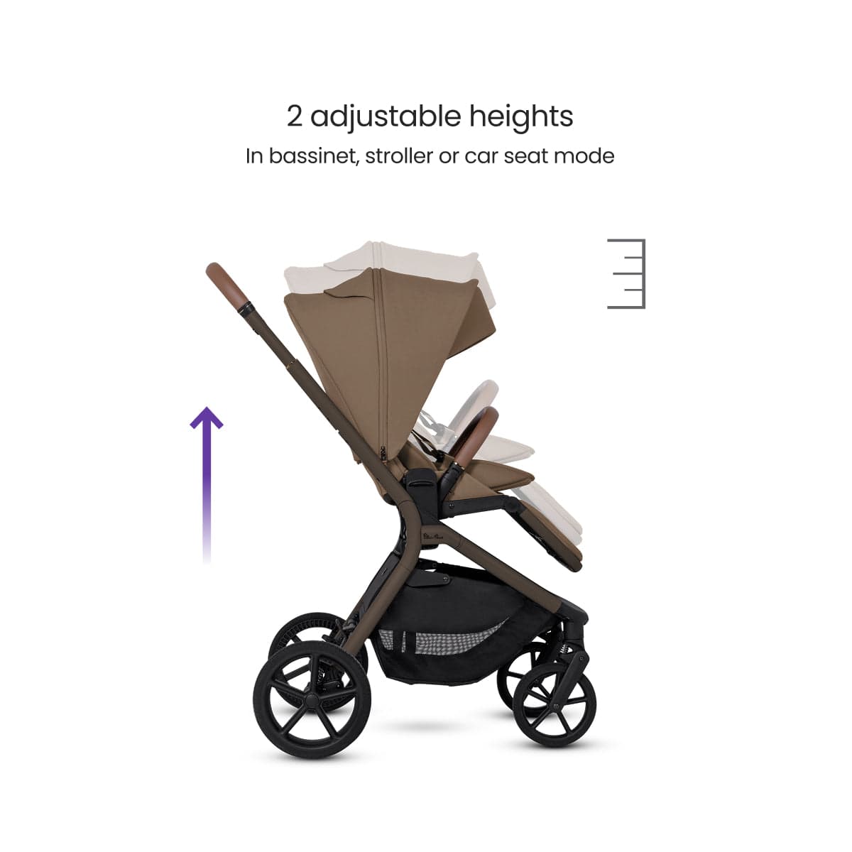 Silver Cross Breez Modular Stroller - Maple - SX2349-MPUC