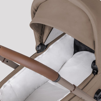 Silver Cross Breez Modular Stroller + Bassinet Bundle - Champagne - SX2349-CPUC-SX2350-CPUC