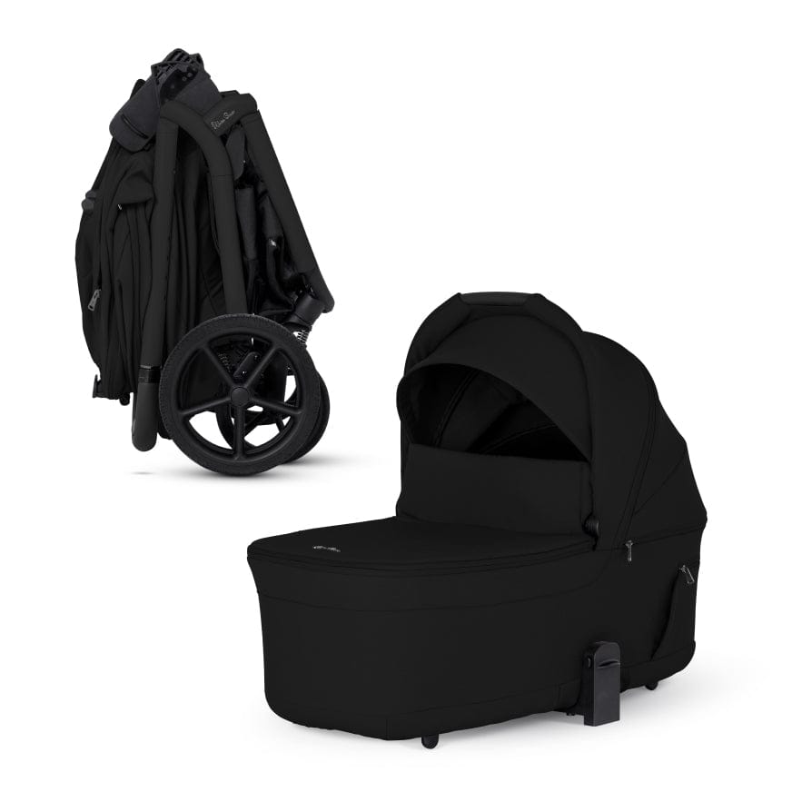 Silver Cross Breez Modular Stroller + Bassinet Bundle - Onyx