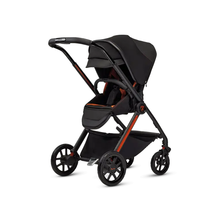 Silver Cross Reef AL Arancio Stroller Bassinet Bundle - Lamborghini