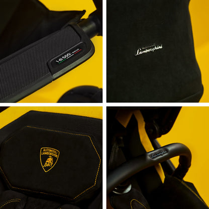 Silver Cross Reef AL Giallo Stroller Bassinet Bundle - Lamborghini