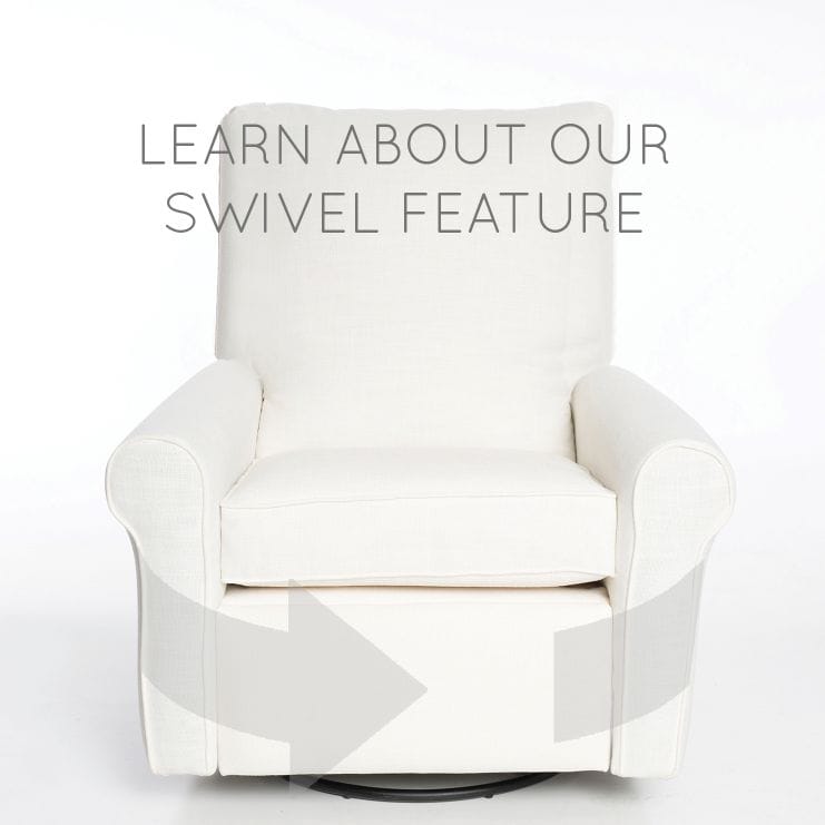 Oilo Orly Recliner + Swivel Nursery Glider -