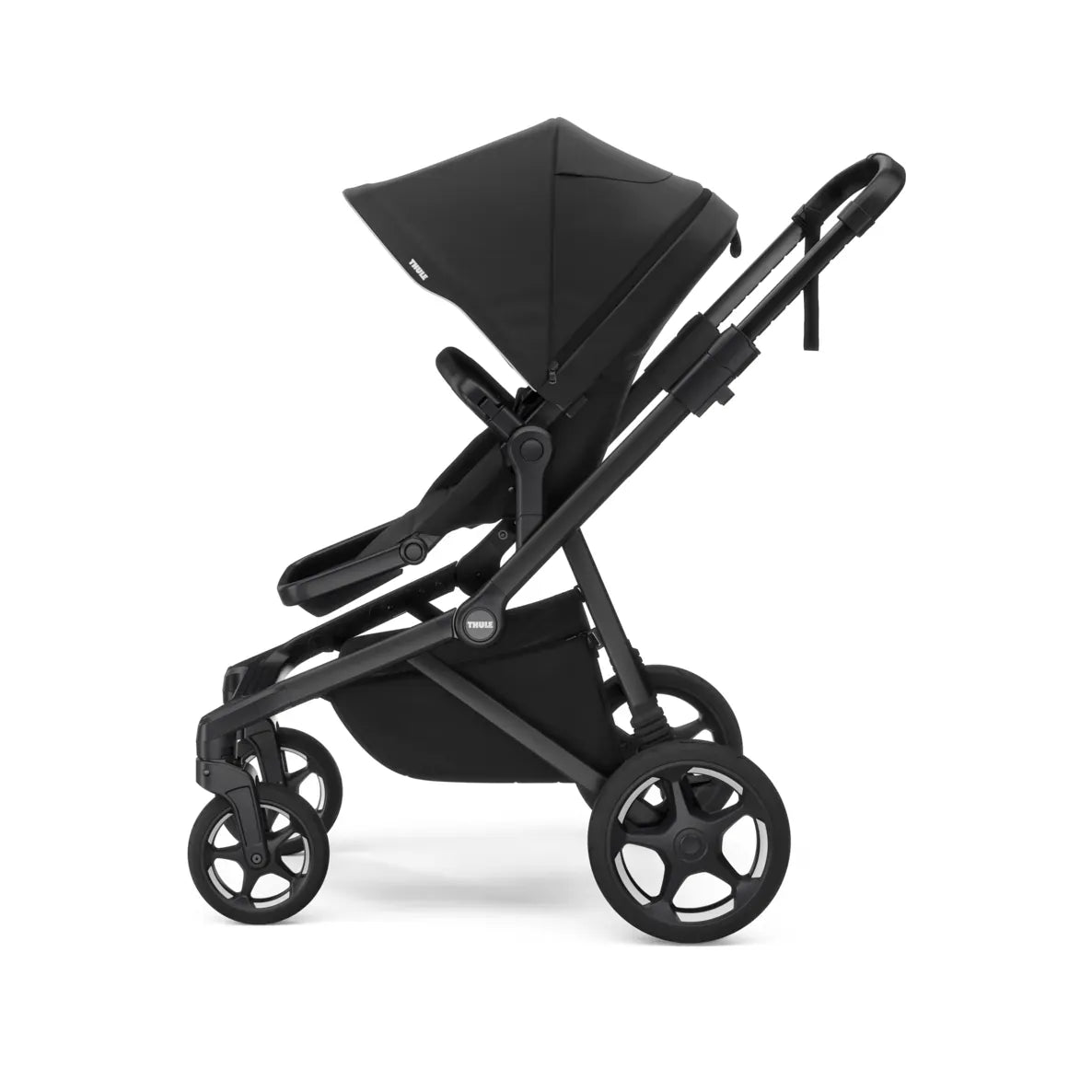 Thule Sleek 2 Double Stroller + Bassinet Bundle - Black