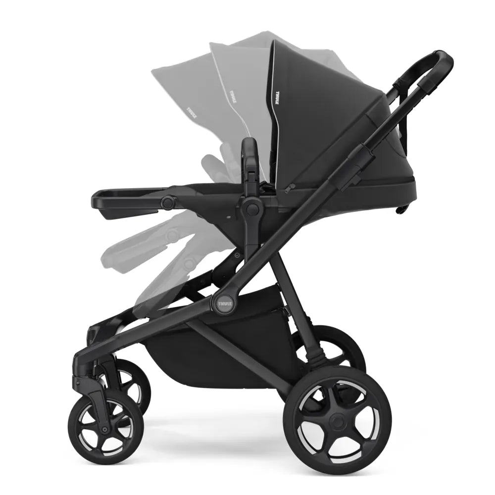 Thule Sleek 2 Double Stroller + Bassinet Bundle