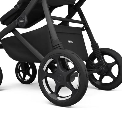 Thule Sleek 2 Double Stroller + Bassinet Bundle - Black