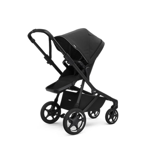 Thule Sleek 2 Single-to-Double Stroller + Bassinet Bundle - Black