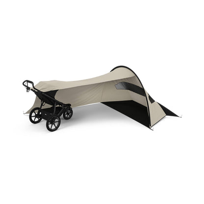 Thule Urban Glide 3 Single Jogging Stroller + Sun & Wind Tarp Bundle - Black