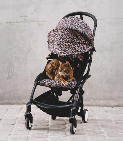 Stokke YOYO3 Ultra Compact 6+ Stroller (One Box) - Black / Leopard (Wild Collection) - 654300