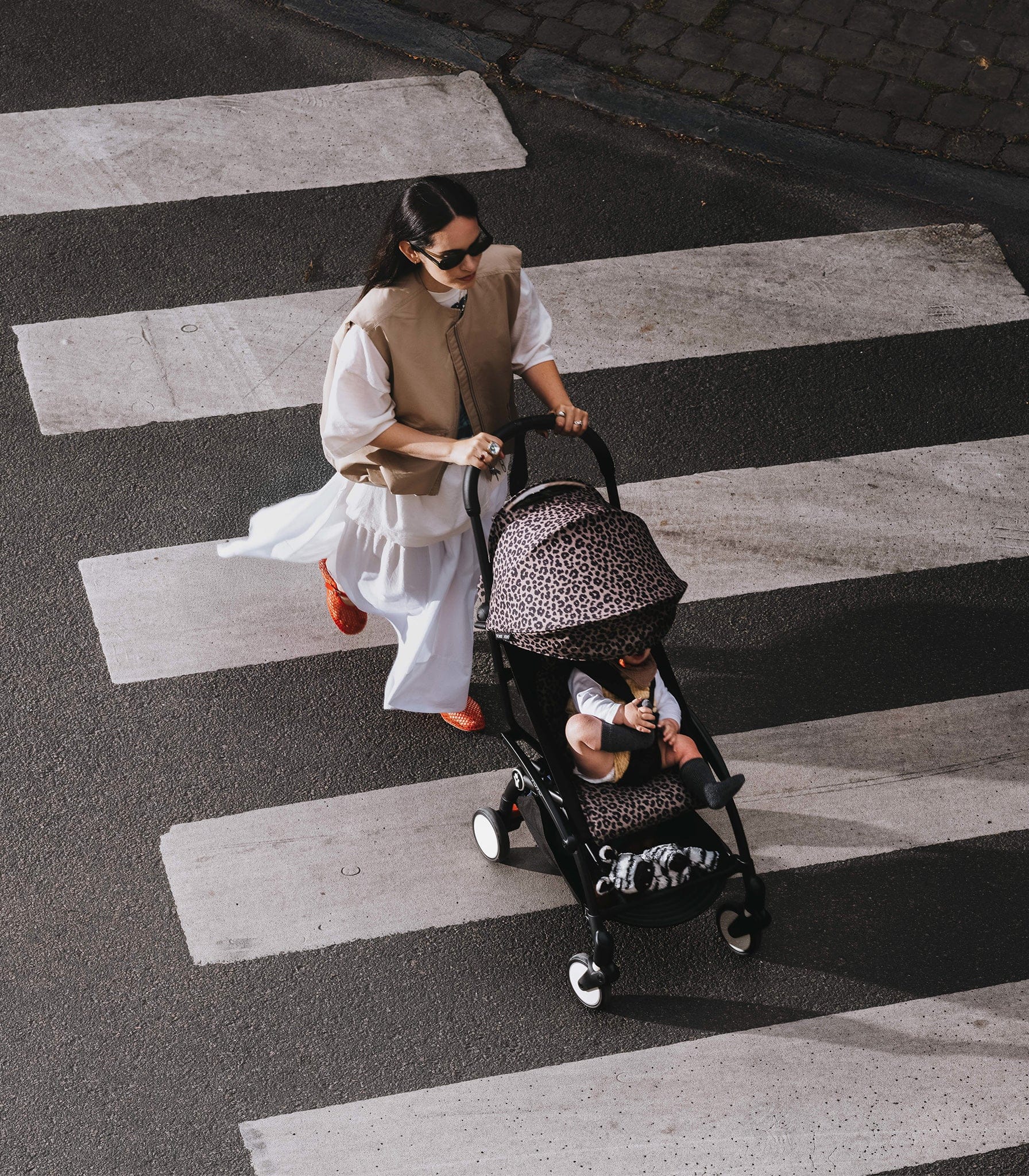 Stokke YOYO3 Ultra Compact 6+ Stroller (One Box) - Black / Leopard (Wild Collection) - 654300