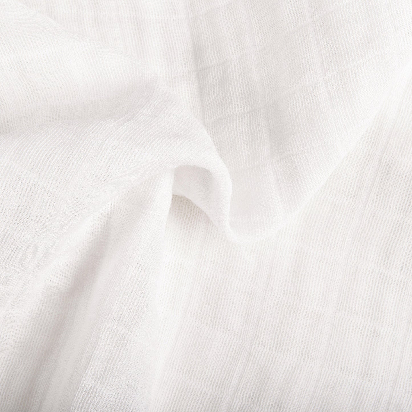 Babyletto Mini Crib Sheet in GOTS Certified Organic Muslin Cotton - White - T29436