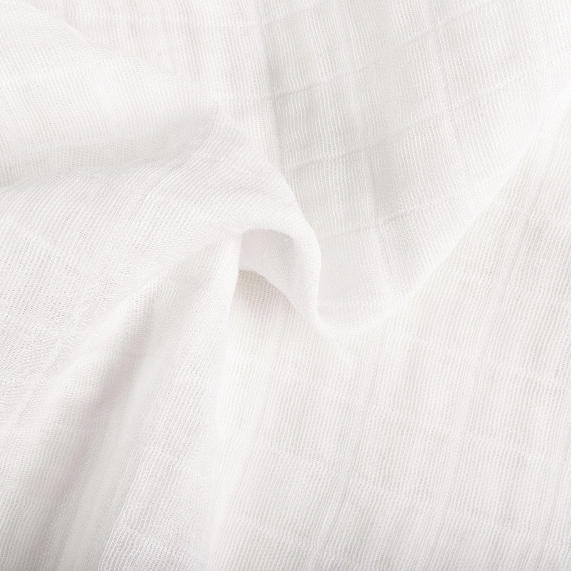 Babyletto Mini Crib Sheet in GOTS Certified Organic Muslin Cotton - White - T29436