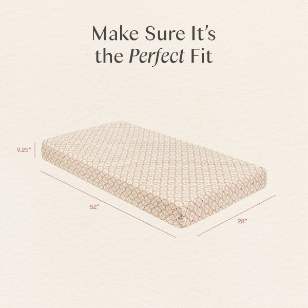 Babyletto crib mattress dimensions 52 inches by 28 inches by 9.25 inches