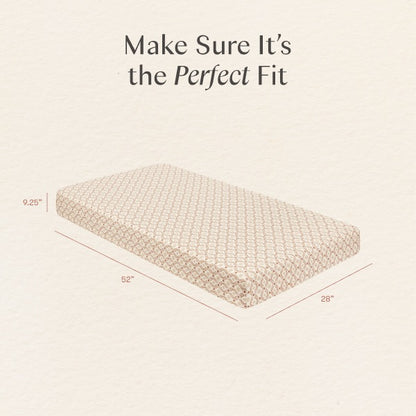 Babyletto crib mattress dimensions 52 inches by 28 inches by 9.25 inches