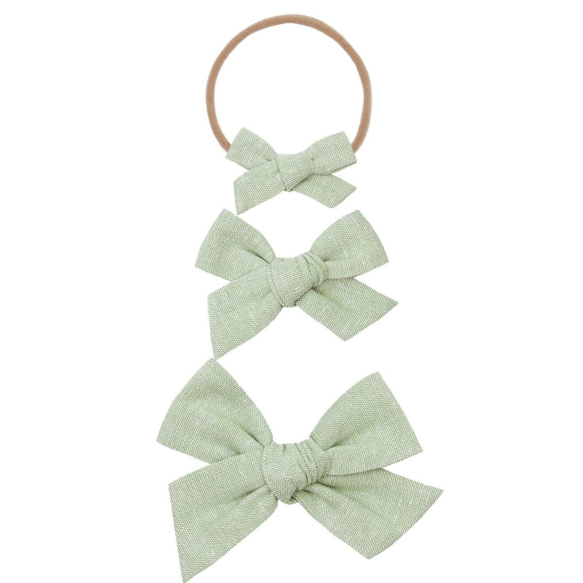 Lou Lou & Company Classic Bow Headband - Sage (Large)