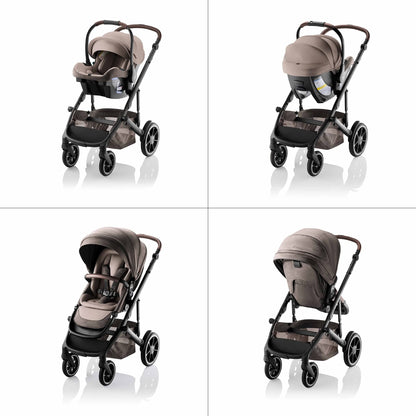 Romer Juni + Tura Travel System With Versa Base - Truffle