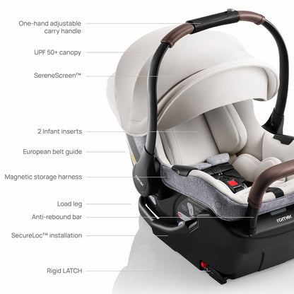 Romer Juni + Tura Travel System With Versa Base - Pearl