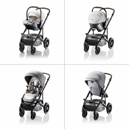 Romer Juni + Tura Travel System With Versa Base - Pearl