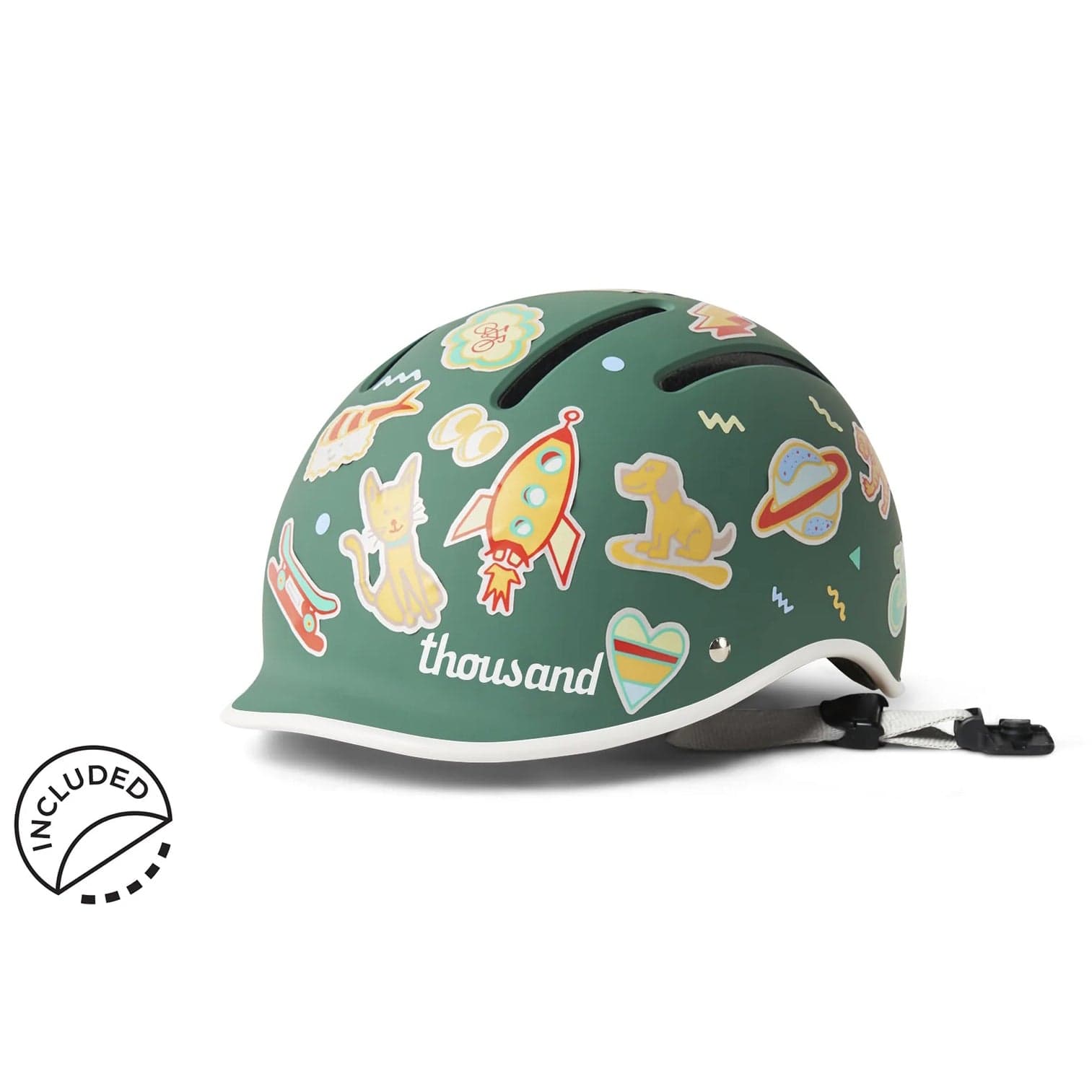 Thousand Jr Collection Kids Helmet - Going Green (3+ Years) - THGL03020207