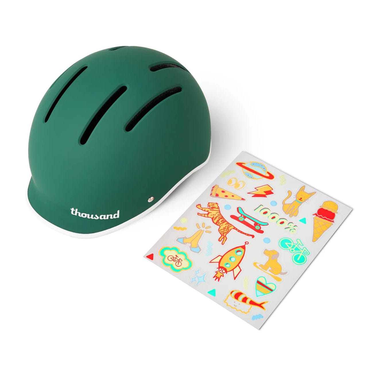 Thousand Jr Collection Kids Helmet - Going Green (3+ Years) - THGL03020207