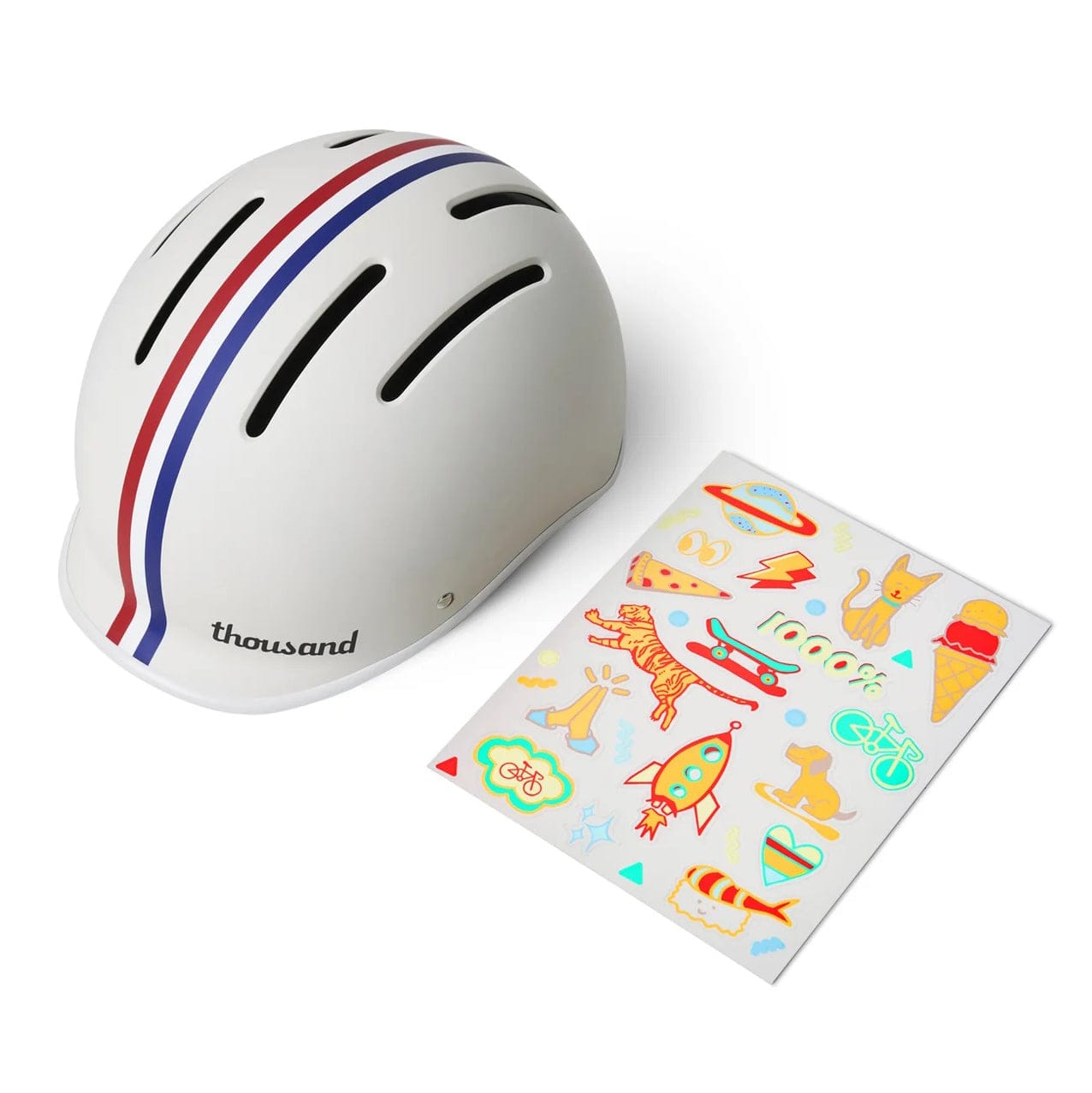 Thousand Jr Collection Kids Helmet - Speedway Creme (3+ Years) - THGL03110207