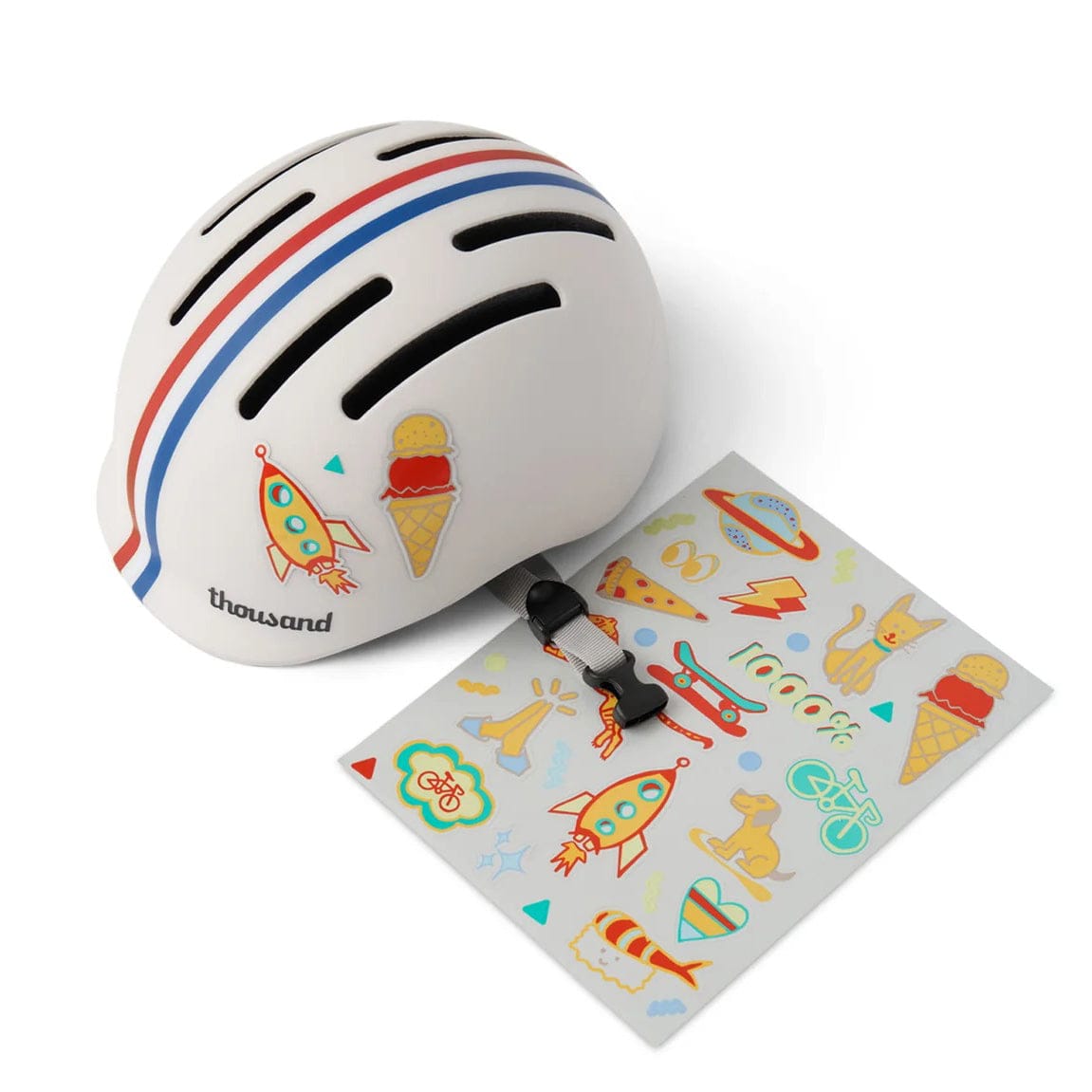 Thousand Jr Collection Toddler Helmet - Speedway Creme (1-3 Years) - THGL05060700