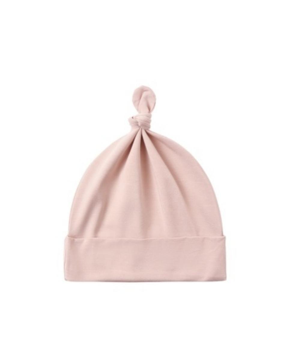 Quincy Mae Knotted Baby Hat Blush - Blush, 0-6M
