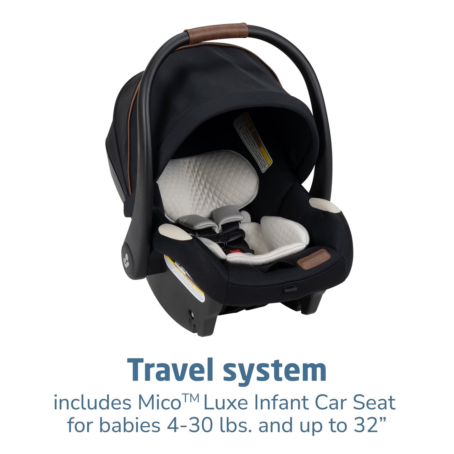 Maxi-Cosi Zelia 2 Luxe 5-in-1 Modular Travel System - Onyx Sand