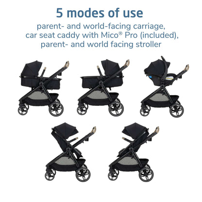 Maxi-Cosi Zelia Pro 5-in-1 Travel System - Caspian Caviar