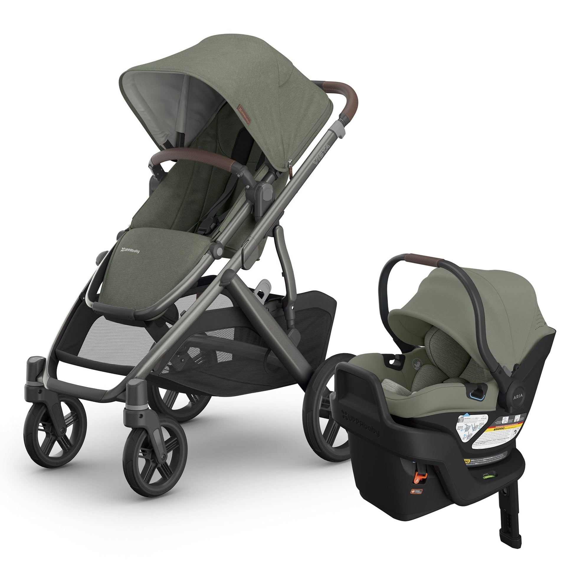 UPPAbaby Vista V3 + Aria V2 Travel System Bundle - Evelyn / Evelyn - TRVL-ARIA-V2-0303-VSO-NA-EVE
