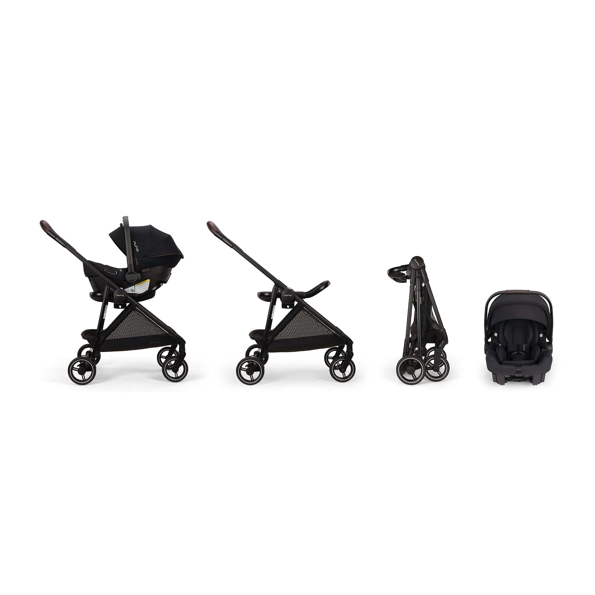 Nuna Flex Stroller + PIPA urbn Baseless Infant Car Seat Travel