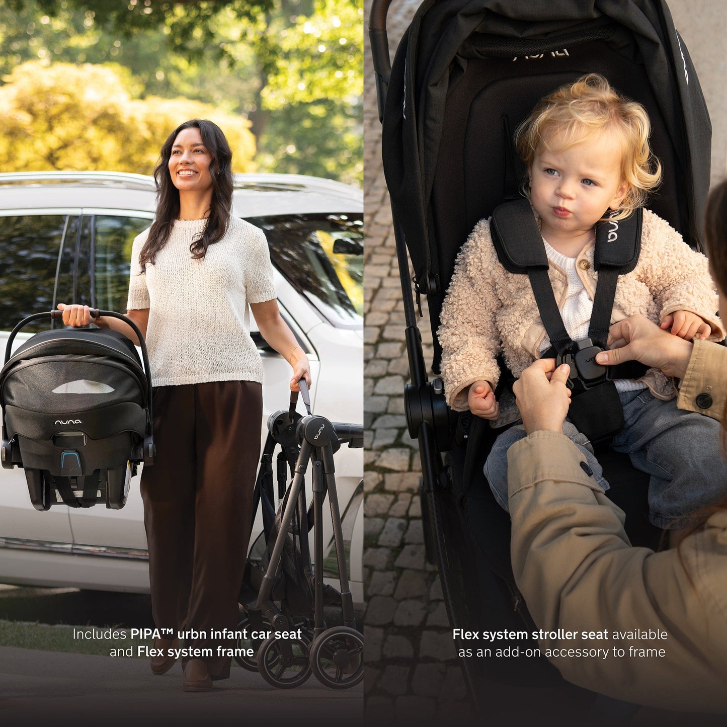 Nuna PIPA urbn Flex Travel System Bundle - Caviar - TS16015600CVR-SA16070CVR