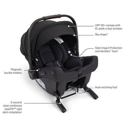 Nuna TRIV lx + PIPA urbn Travel System - Caviar