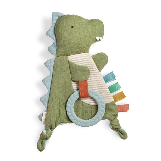 Itzy Ritzy Bitzy Crinkle Sensory Crinkle Toy with Teether - James the Dino - CRKL8085