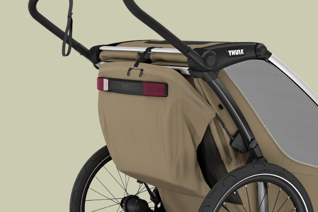 chariot double bike stroller Thule Chariot Cross 2 Double Multisport Bike Trailer + Stroller