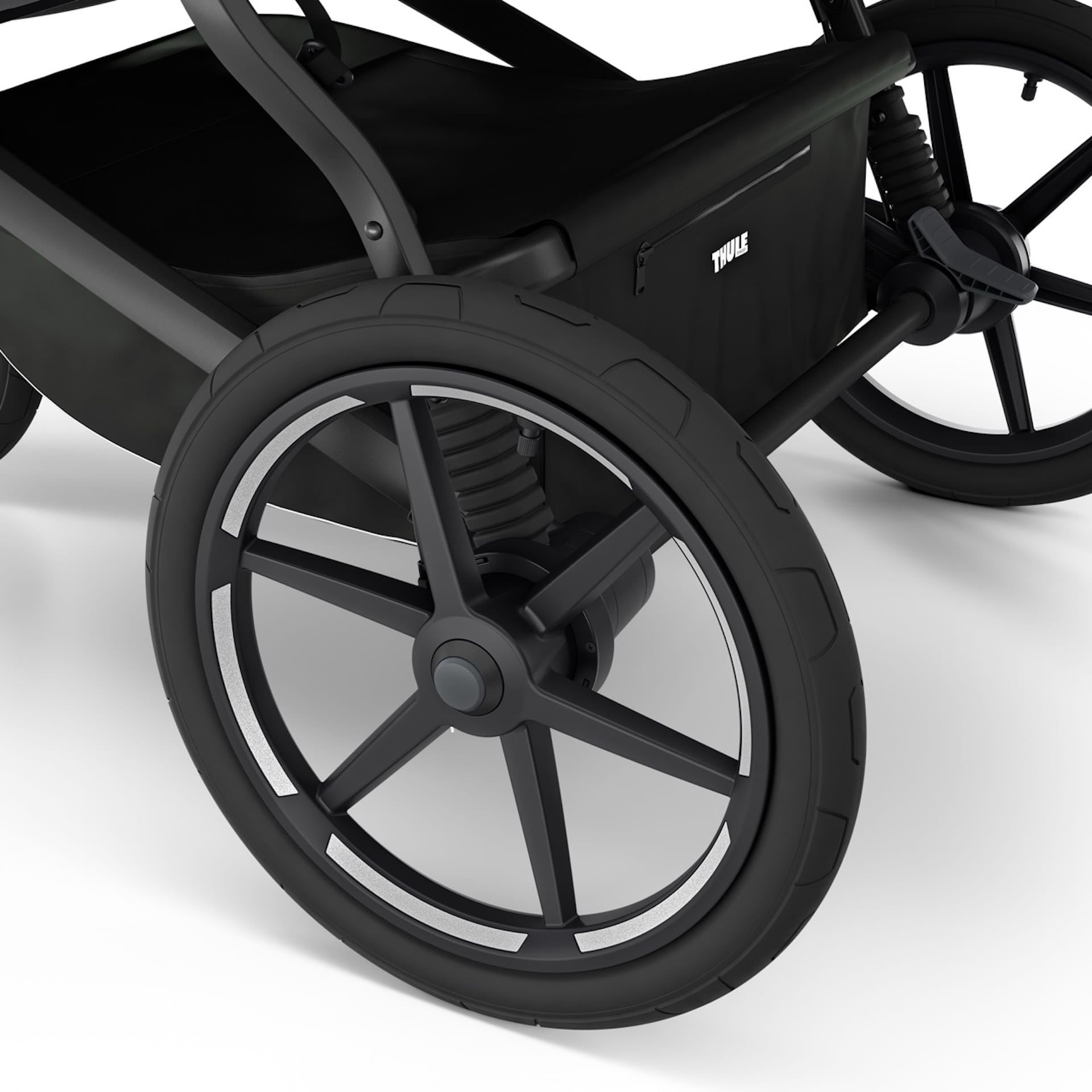 Thule Urban Glide 3 Double Jogging Stroller + Bassinet Bundle