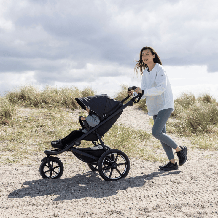 single thule stroller Thule Urban Glide 3 Single Jogging Stroller with NON-Magnetic Buckle