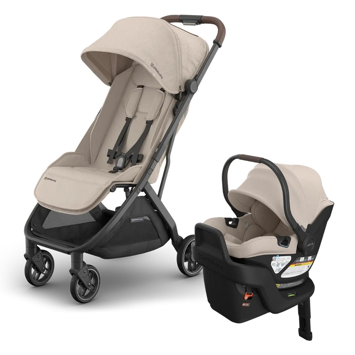 UPPAbaby Minu V3 Compact Stroller + Aria V2 Travel System Bundle - Ada - TRVL-ARIA-V2-0803-MIN-NA-ADA