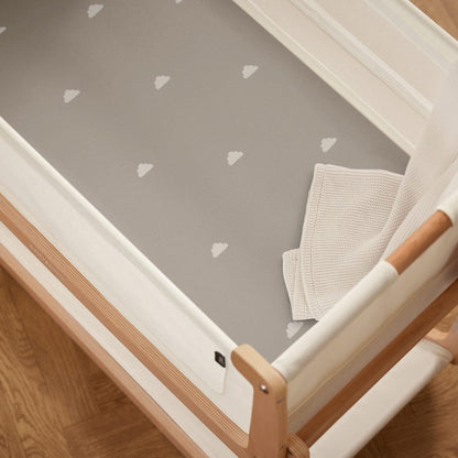 Snuz Bassinet Fitted Sheets, 2 Pack - Grey/Cloud - USBD028BP
