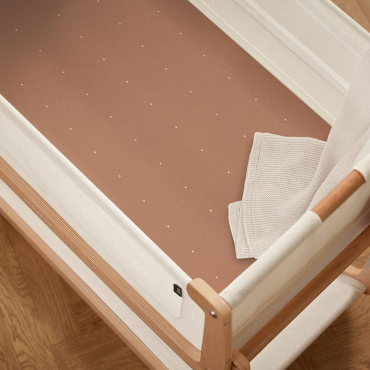 Snuz Bassinet Fitted Sheets, 2 Pack - Blush/Dot - USBD028BU