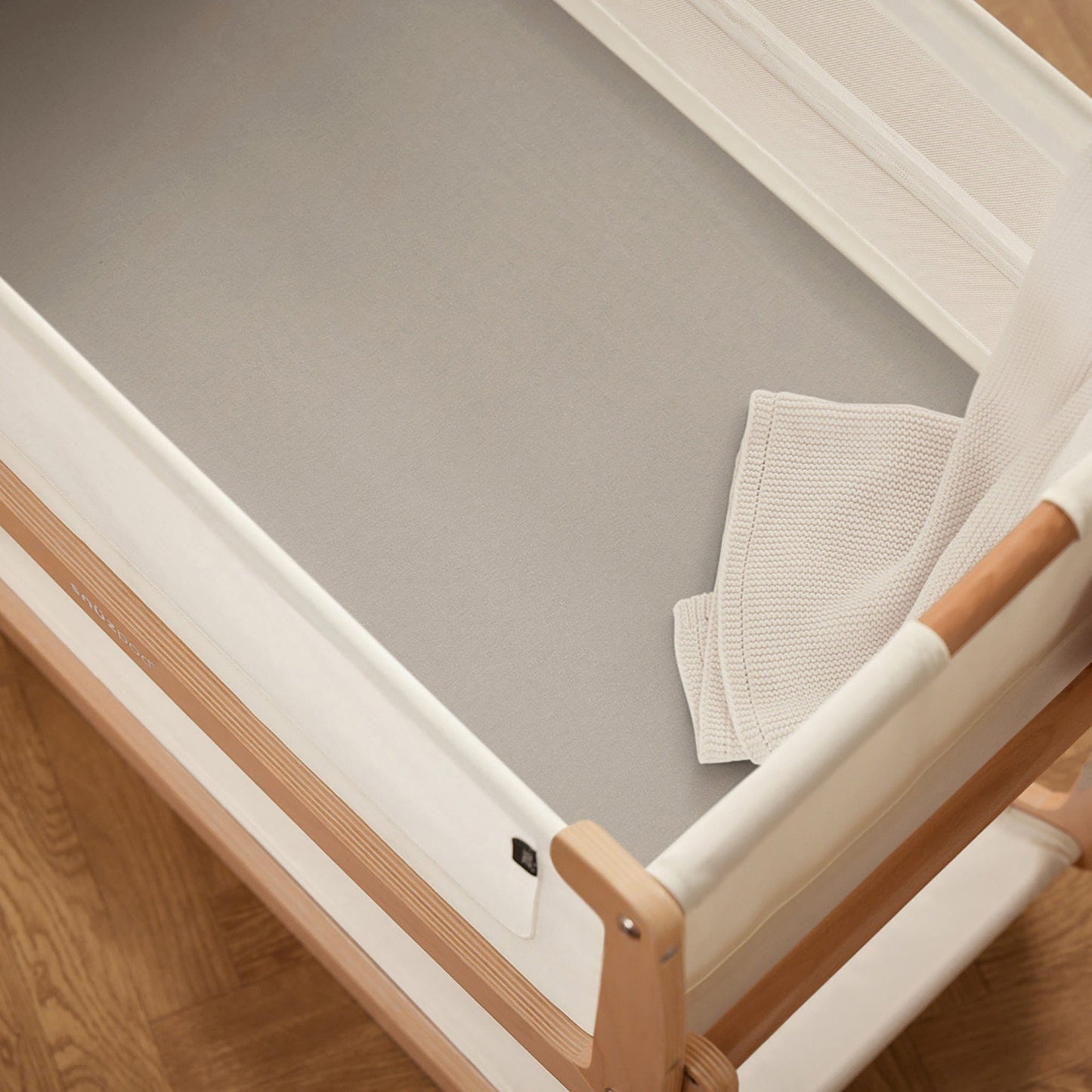 Snuz Bassinet Fitted Sheets, 2 Pack - Grey - USBD028BW