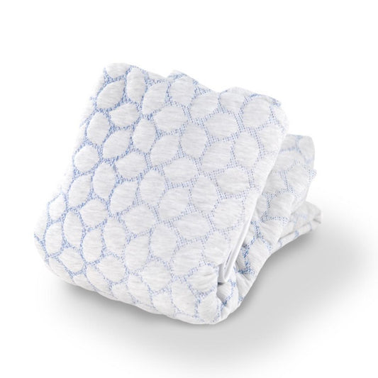 Lullaby Earth Gentle Start Breathable Mattress Cover / Protector - Blue Leaf - LE17-CV