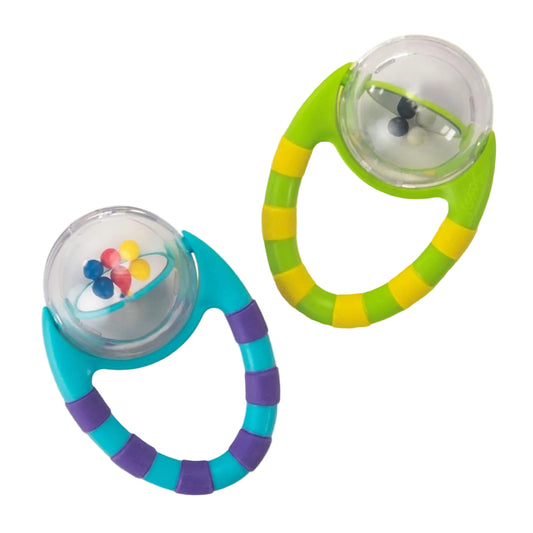 Sassy Flip & Grip Rattles - 2 Pack