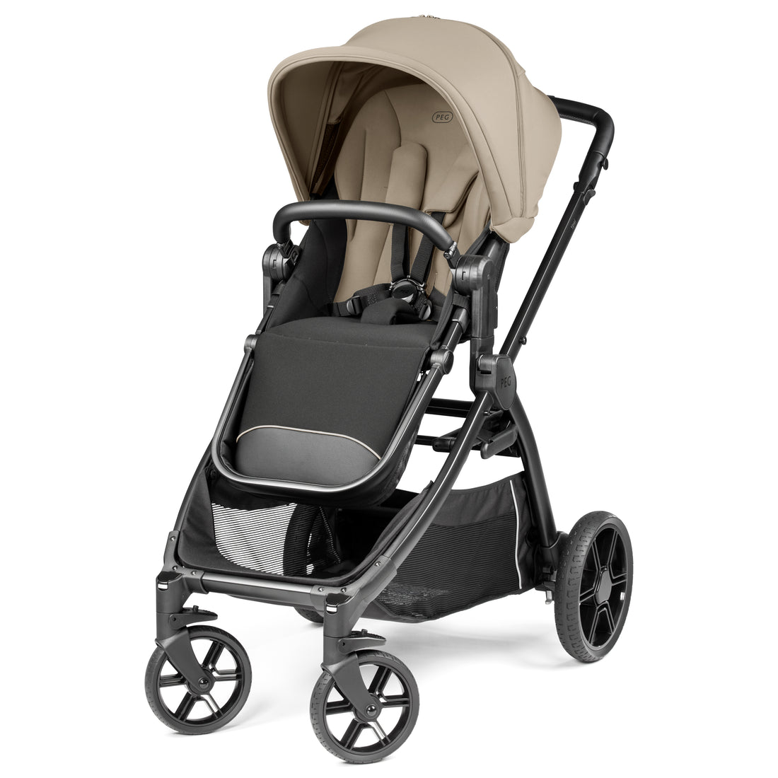 PEG YPSI Single-to-Double Stroller - Vanilla Blend