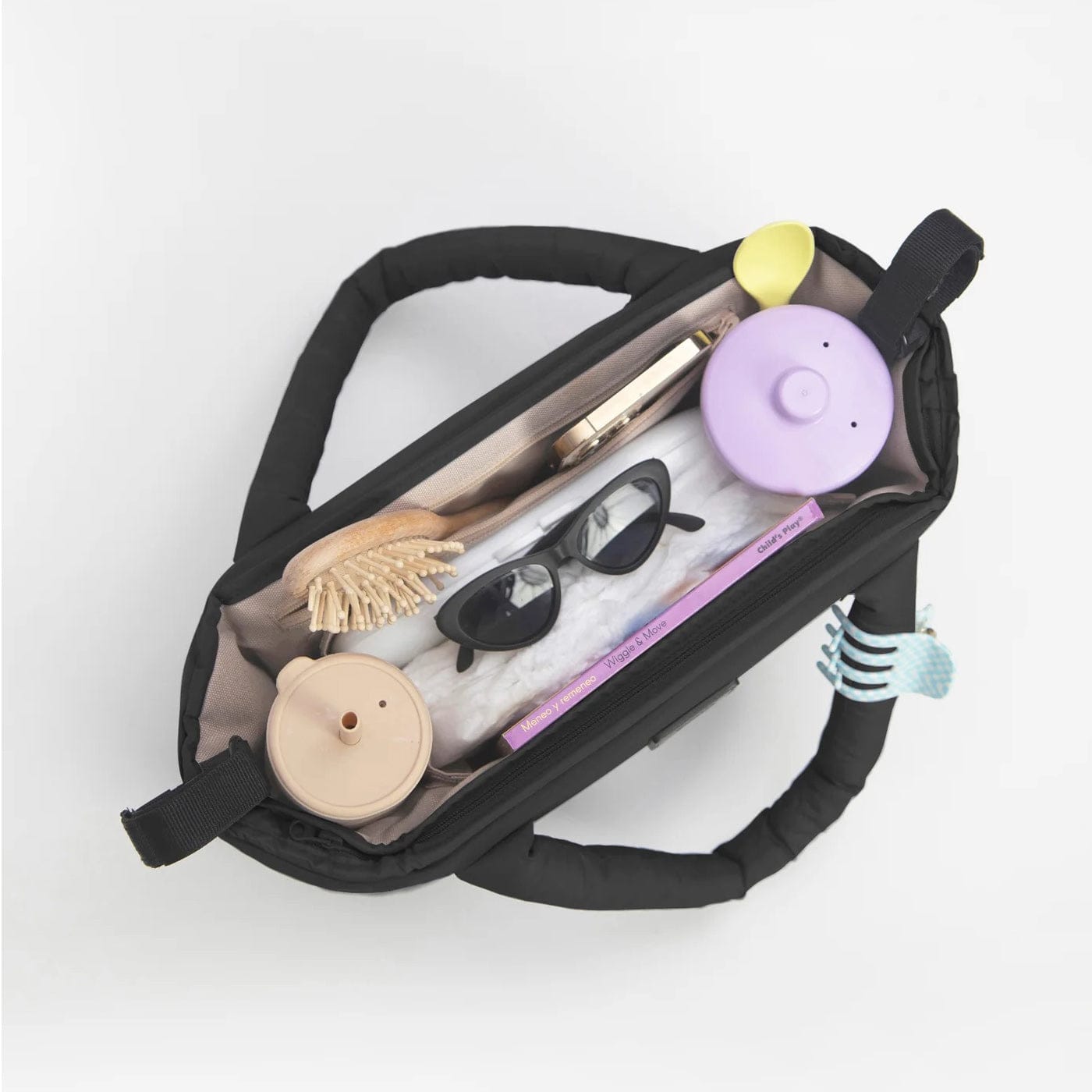 7 A.M. Enfant Romy Stroller Organizer, 2 Tier - Black - VB023-BK