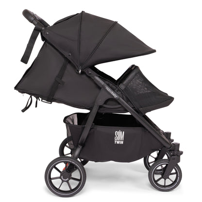 Valco Slim Twin S2 Stroller - Pitch Black